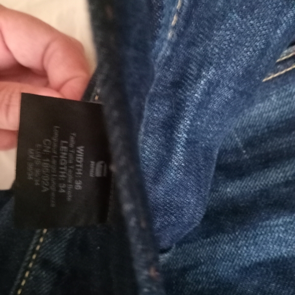 G-STAR Men's RAW DENIM Jack Pant Straight Leg Button Fly Jeans Size 36 by 34 - Picture 5 of 5